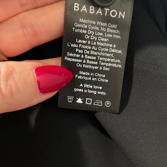 Aritzia Babaton Black Kahlo Robe Mid Jacket Size Small - Picture 6 of 10